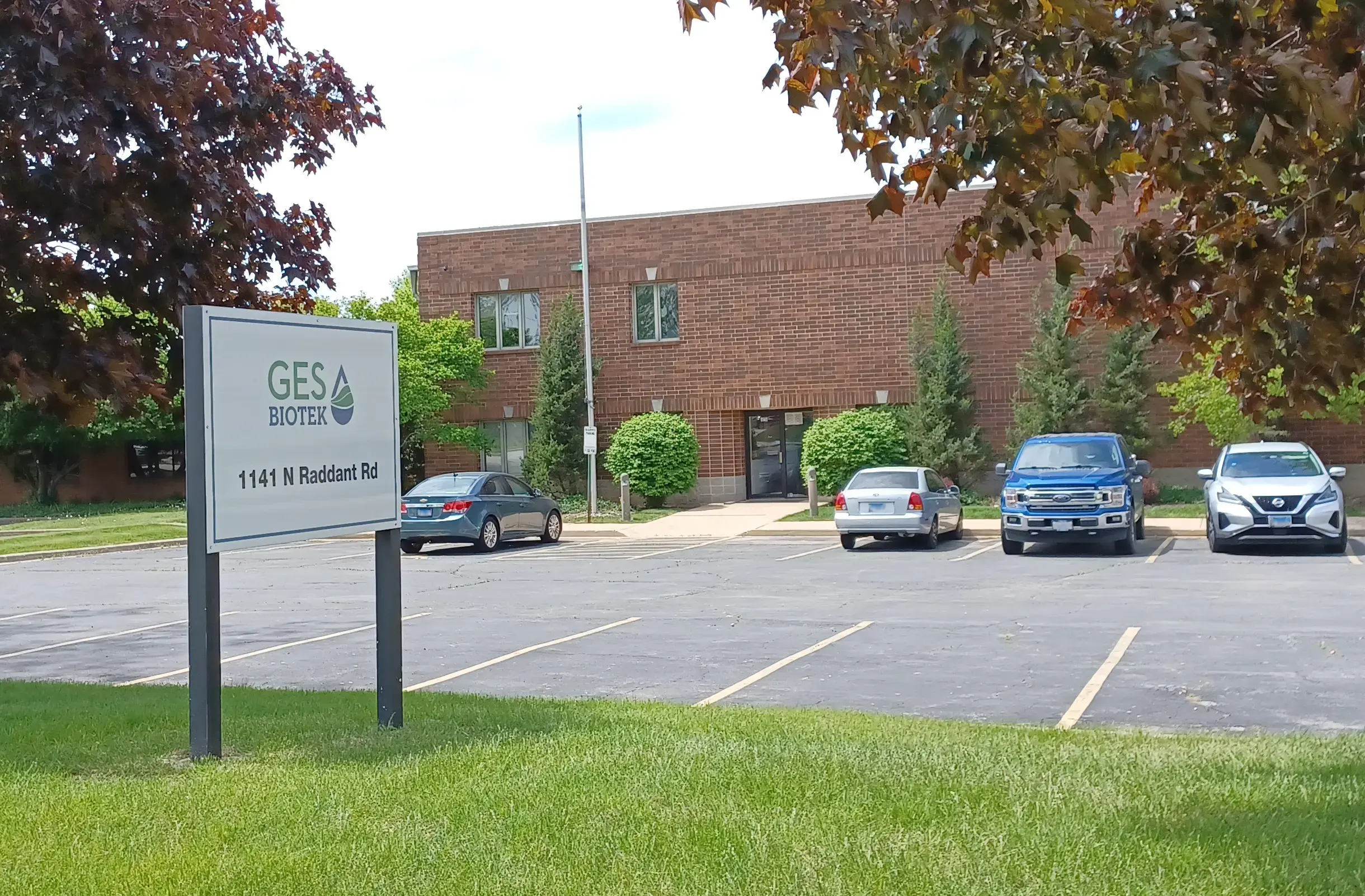 Exterior shot of GES production facility in Batavia, Illinois